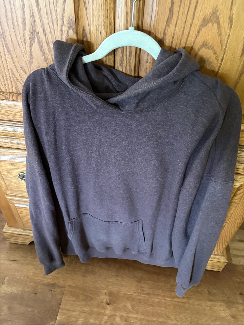Hollister Hooded Pullover Sweatshirt - Brown size xl